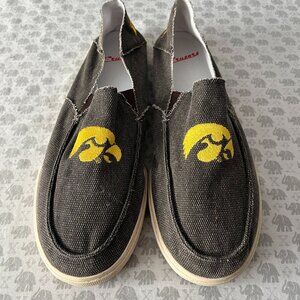 Iowa Hawkeyes team canvas loafers